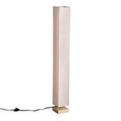 HomCom 48" Modern Free Standing Rectangle Floor Lamp With Linen Shade