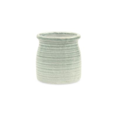 Cheungs Decorative Celadon green curved ceramic planter