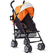 Slickblue Folding Lightweight Baby Toddler Umbrella Travel Stroller-Orange