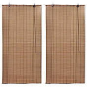 Home Life Boutique Bamboo Roller Blinds 2 pcs