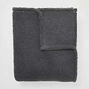 Dormify Fuzzy Fleece Throw Blanket  - 50" x 60" -  Grey