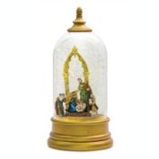 Melrose Home Decorative Nativity Snow Globe 10.5"H Plastic 6 Hr Timer 3 AA Batteries, Not Included or USB Cord Included