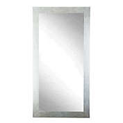 BrandtWorks Home Indoor Decorative Stainless Silver Full Length Floor Mirror - 32" x 65.5"