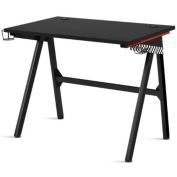 Slickblue Ergonomic PC Computer Gaming Desk with Cup Holder Headphone Hook