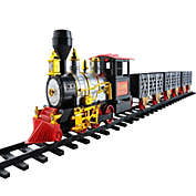 Northlight 20pc Black and Red Battery Operated Classic Train Set 12&quot;