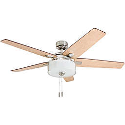 Prominence Home 52 inch Cicero Pull Chain Ceiling Fan - Brushed Nickel