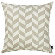HomeRoots Gray Olive Towers Decorative Throw Pillow Cover Printed - 18" x 18"