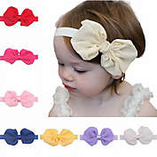 Infinity Merch 12Pcs Cute Kids Girl Baby Chiffon Toddler Flower Bow Headband