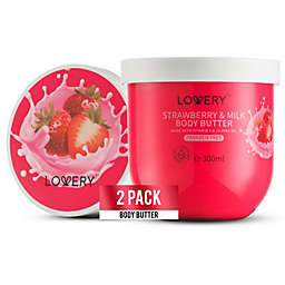 Lovery Strawberry Milk Whipped Body Butter - 2 Pack - for Men & Women