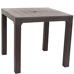 Sunnydaze Outdoor Patio Dining Table - Brown - 31-Inch Square