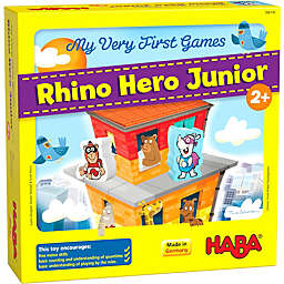 HABA My Very First Games Rhino Hero Junior Cooperative Stacking & Matching Game