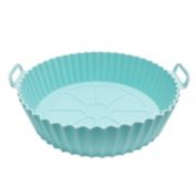 Department Store 1/2pcs Air Fryer Silicone Pot; Reusable Air Fryer Liners; Silicone Air Fryer Basket; Food Safe Air Fryer Accessories (Light Blue)