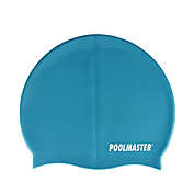 Swim Central 8.5&quot; Aqua Blue Solid Swim Cap for Swimming Pools and Spas for Teens and Adults