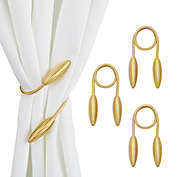 Juvale Gold Rope Curtain Tiebacks, Holdbacks for Drapes (21 Inches, 2 Pairs)