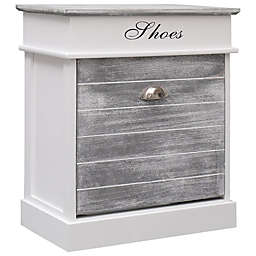 Home Life Boutique Shoe Cabinet Gray 19.7