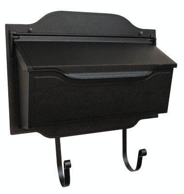 Special Lite Products SHC-1002-BLK Contemporary Horizontal Mailbox - Black