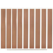Home Life Boutique Replacement Fence Boards 9 pcs WPC 66.9" Brown