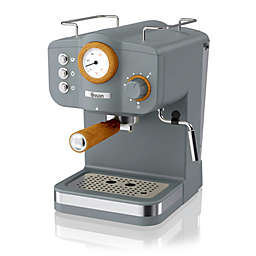 Swan Nordic SK22111GRYN Espresso Maker Machine, 15 Bars Pressure, Milk Frother, 1.2L Tank, Grey