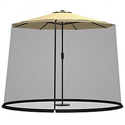 Costway 9 -10 Feet Outdoor Umbrella Table Screen Mosquito Bug Insect Net