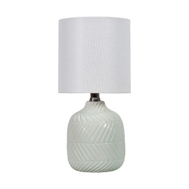 nuLOOM 15-inch Chevron Ceramic Table Lamp. View a larger version of this product image.