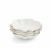 Infinity Merch Pasta Bowls, 9 Inch Set of 4 - Creamy White
