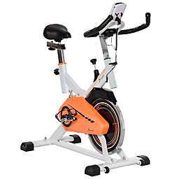 Soozier 29 lb Flywheel Indoor Stationary Cycling Exercise Bike with LCD Monitor, Adjustable Resistance, & Bottle Holder