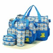 Infinity Merch 5Pcs Baby Tote Bags Blue