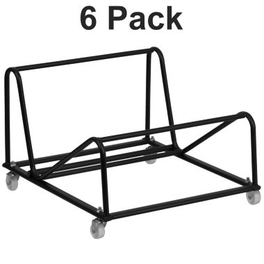 Flash Furniture Hercules 6 Pack Sled Base Stack Chair Dolly. View a larger version of this product image.