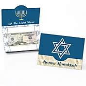 Big Dot of Happiness Happy Hanukkah - Chanukah Money and Gift Card Holders - Set of 8