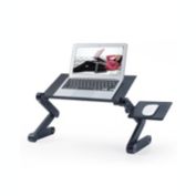 Smilegive Adjustable Height Laptop Desk Laptop Stand for Bed Portable Lap Desk Foldable Table