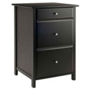 Winsome Delta File Cabinet Black