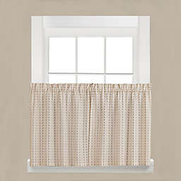 Saturday Knight Ltd Hopscotch Collection High Quality Stylish Versatile And Modern Window Tiers - 2 Piece - 57x24
