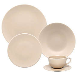 Oxford Unni Merengue Cream 20-Piece Earthenware Dinnerware Set (Service for 4)