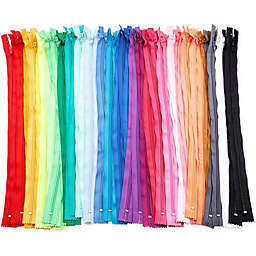 Okuna Outpost #5 Nylon Coil Zippers for Sewing, 30 Colors (18 Inches, 60 Pieces)
