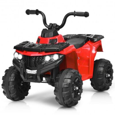 Costway 6V Battery Powered Kids Electric Ride on ATV-Red