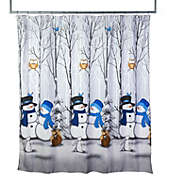 SKL Home Saturday Knight Ltd Winter Friends Shower Curtain - 70x72", Gray