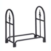 Plow & Hearth Small Decorative Heavy-Duty Steel Fireplace Wood Rack / Log Rack