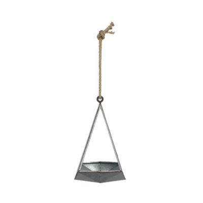 Cheungs Decorative Rope Hanging Metal Planter