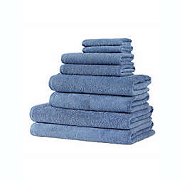 Classic Turkish Towels Genuine Cotton Soft Absorbent Hospitality Bath Towels 8 Piece Set
