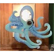 Octopus Capiz Night Light with Swivel Plug