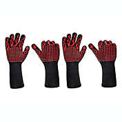 Lexi Home 18" inch Extreme Heat Resistant Grill Gloves - 2 Pairs