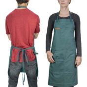 Chef Pomodoro Kitchen Apron - Top Chef Recommended - Adjustable Pockets, Bibs - Designed for Home, BBQ, Grill Use (Navy Blue)