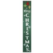 Merry Xmas Wood Porch Sign-Green