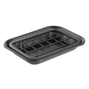 mDesign Kitchen Soap Dish Tray - Drainage Grid & Holder for Kitchen