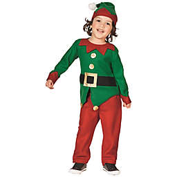 Northlight 24" Red and Green Elf Boy's Costume With a Christmas Santa Hat - 4-6 Years