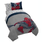 Saturday Park Marvel Spiderman Web Stripe 100% Organic Cotton Bed Set