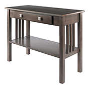 Winsome Wood Stafford Console Hall Table, Oyster Gray