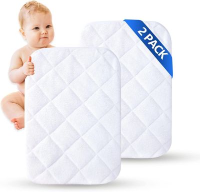 MarCielo 2 Pack Bamboo Waterproof Crib Mattress Protector Crib Sheet Toddler Baby Mattress Cover