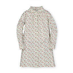 Hope & Henry Girls' Peter Pan Collar Shirtdress (Ivory Meadow Floral, 3)