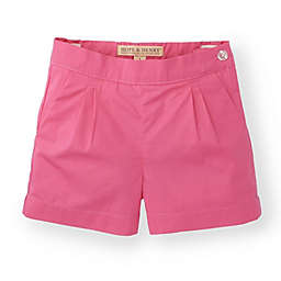 Hope & Henry Baby Girls' Pink Pleat Short, Pink Pleated, 18-24 Months